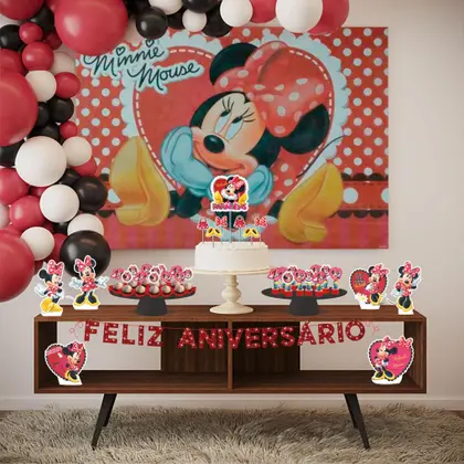 Painel TNT Cenário Minnie 2 Piffer