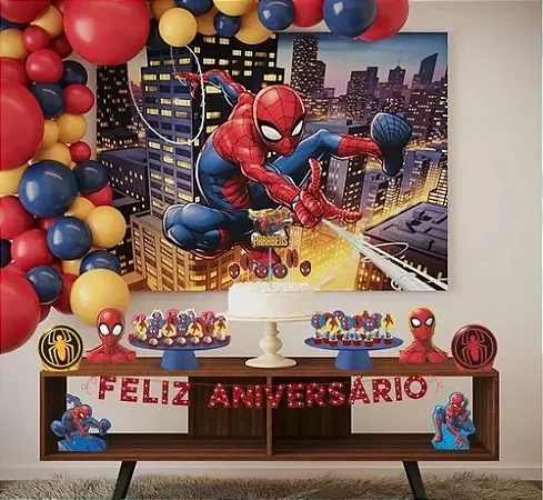 Painel TNT Cenário Homem-Aranha 2 Piffer