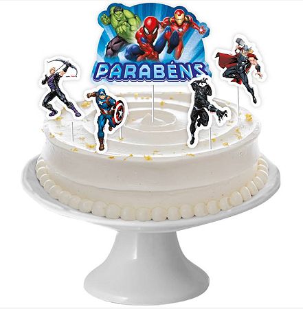 Topo Bolo Avengers Animated - Regina