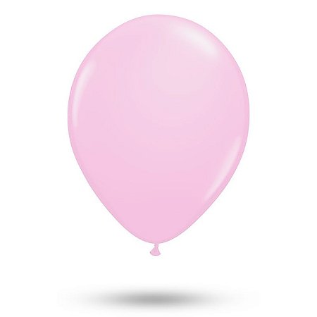 Balão Rosa Baby 9 Polegadas c/50 - São Roque