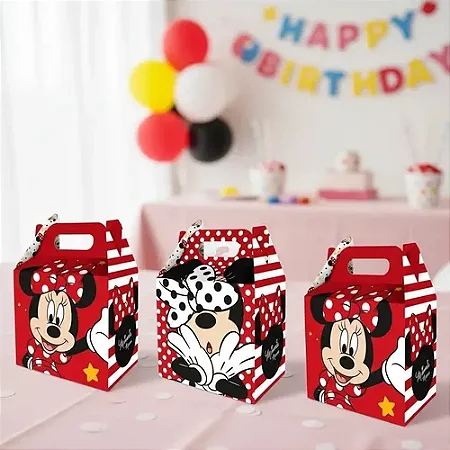 Caixa Surpresa Minnie Mouse C/8 - Regina