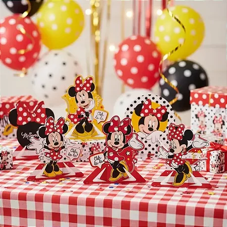 Decoracao Mesa Minnie Mouse C/6 - Regina