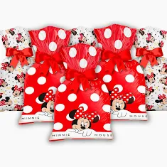 Sacola Plástica Minnie Mouse c/8 - Regina