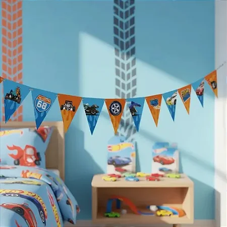 Faixa Decorativa Hot Wheels - Festcolor