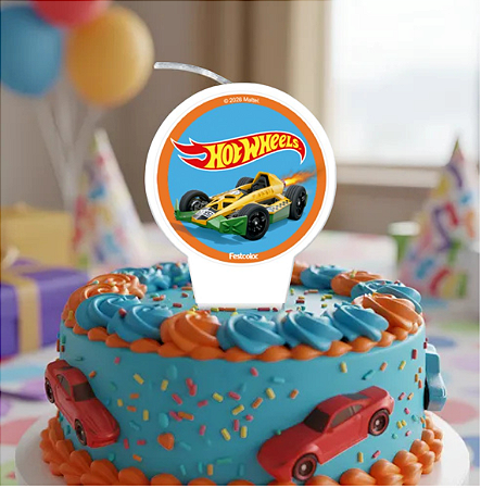 Vela Plana Hot Wheels - Festcolor