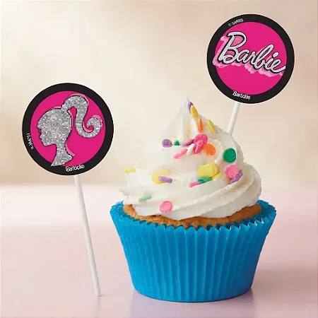 Bandeirinha Doces Barbie c/8 - Festcolor