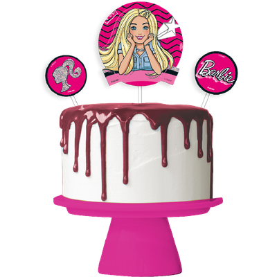 Topo de Bolo Barbie Festcolor