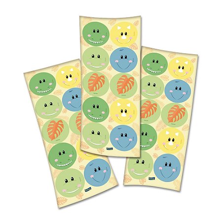 Adesivo Redondo Dino Baby C/30 Festcolor