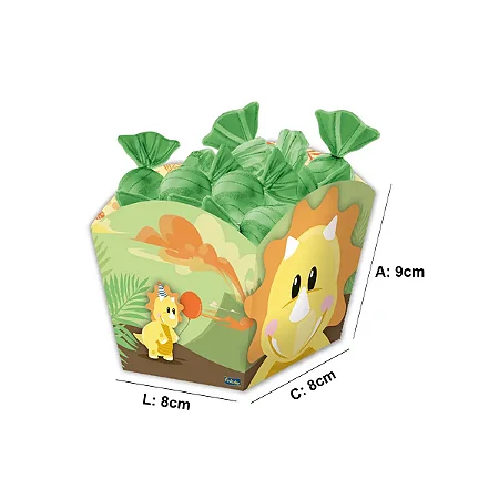 Cachepot Medio Dino Baby C/8 - Festcolor