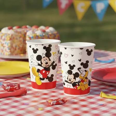 Copo Papel 180ml Mickey Mouse c/8 - Regina