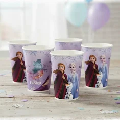 Copo Papel 180ml Disney Frozen c/8 - Regina