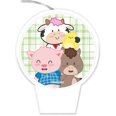 VELA PLANA FAZENDINHA - FESTCOLOR