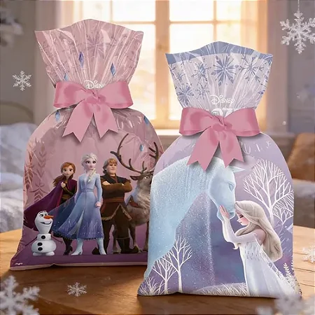 Sacola Plástica Disney Frozen c/8 - Regina