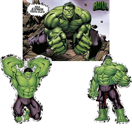 Kit Decorativo Hulk Core Regina Festas