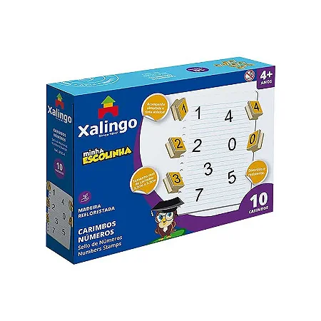 Carimbos Minha Escolinha Numeros - Xalingo