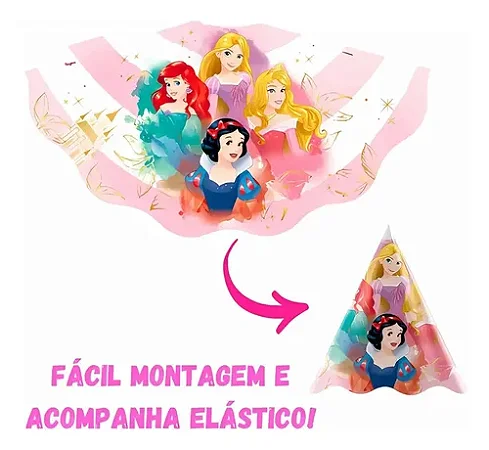 Chapéu Princesas Disney c/8 - Regina