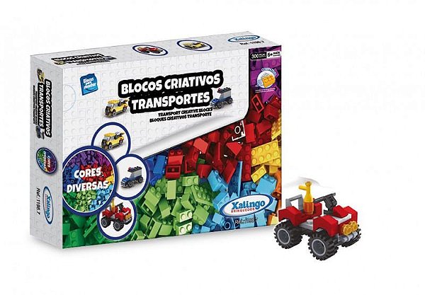 Blocos Criativos Transportes C/300 Xalingo