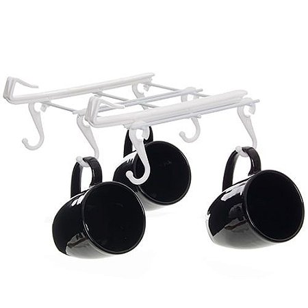SUPORTE CANECAS BRANCO - METALTRU