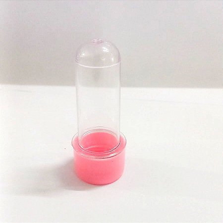Tubete 8cm Rosa Bebê c/10 - Plast Qualy