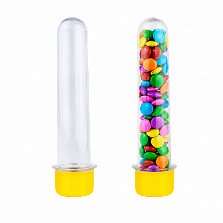 Tubete 13cm Amarelo - Plast Qualy