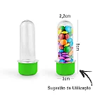 Tubete 8cm Verde Claro c/10 - Plast Qualy