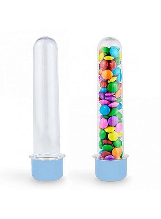 Tubete 13cm Azul Bebê - Plast Qualy