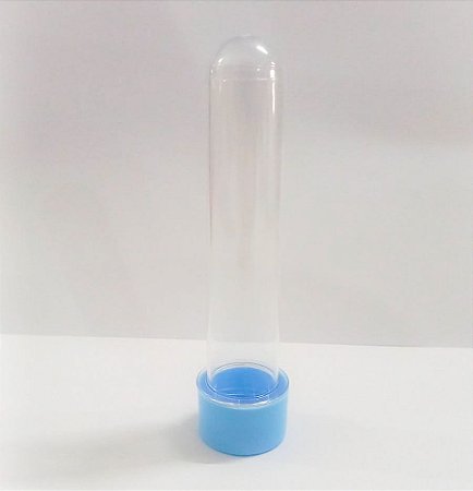 Tubete 13cm Azul Bebê - Plast Qualy