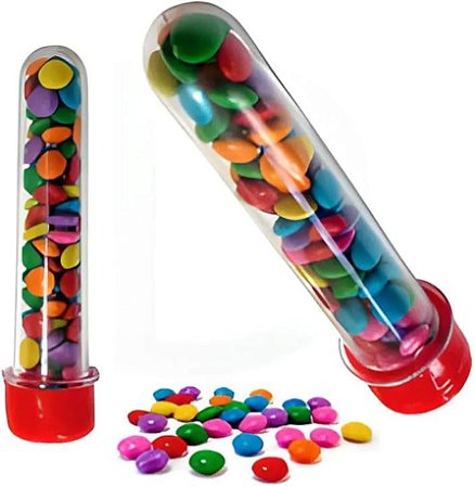 Tubete 13cm Vermelho c/10 - Plast Qualy