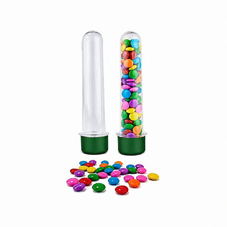 Tubete 13cm Verde Escuro - Plast Qualy