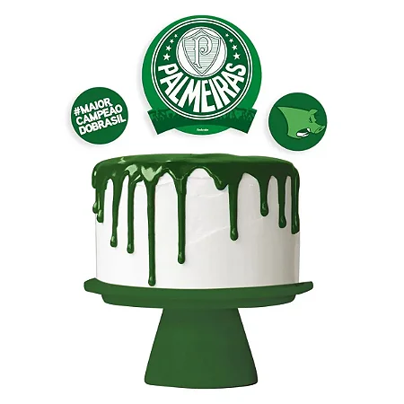Topo Bolo Palmeiras 2023 - Festcolor