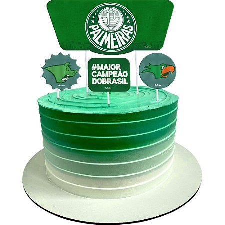 Topo Bolo Palmeiras 2023 - Festcolor