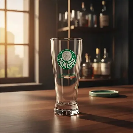 COPO CERVEJA LARGER 300ML PALMEIRAS - ALLMIX