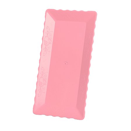 Bandeja Retangular 30X15Cm Rosa Bebe - Plast Art