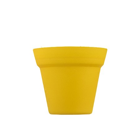 Vaso Redondo N4 Amarelo - Plast Art