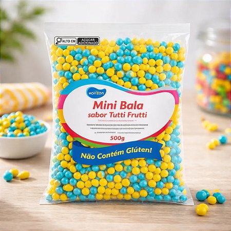 Mini Bala 500G Azul/Amarela - Horizon