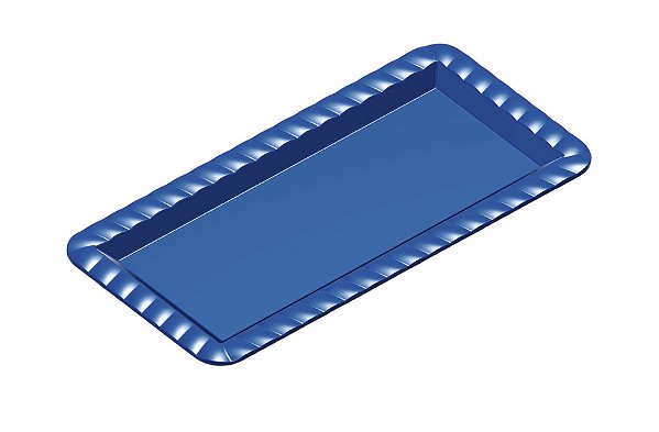 Bandeja Retangular 15X30 Azul Royal - Honorio