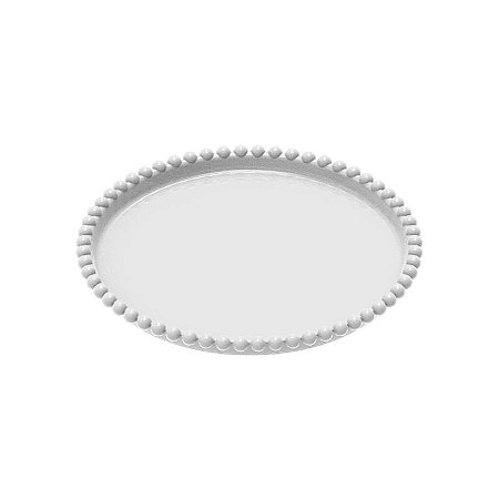 Bandeja Esfera Redonda 18Cm Branca - Honorio