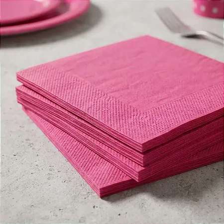 Guardanapo Papel 20X23Cm Pink - Camp Festas