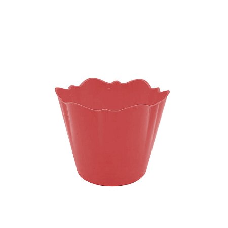 Cachepot Redondo Vermelho - Plast Art