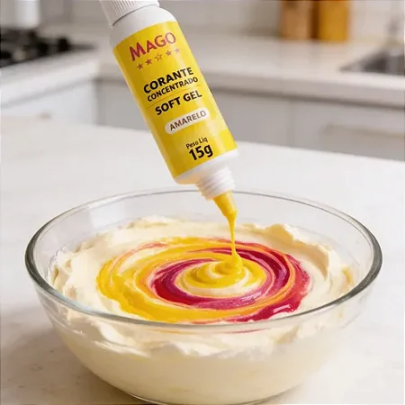 Corante Soft Gel 15G Amarelo - Mago