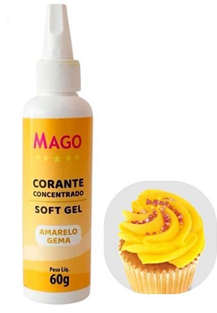 Corante Soft Gel 15G Amarelo Gema - Mago