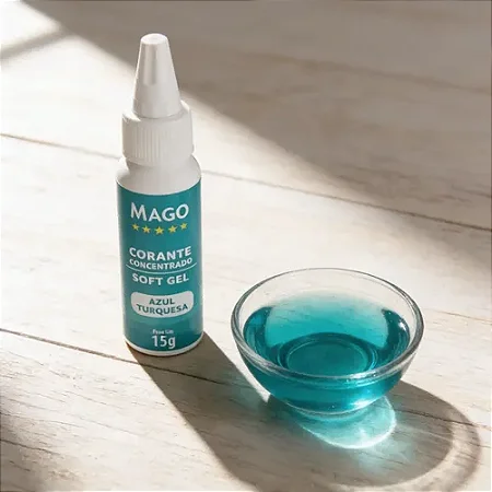 Corante Soft Gel 15G Azul Turquesa - Mago