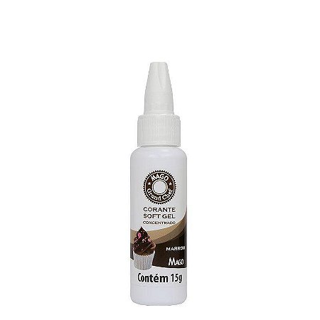 Corante Soft Gel 15G Marrom - Mago