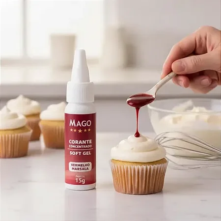 Corante Soft Gel 15G Vermelho Marsala - Mago