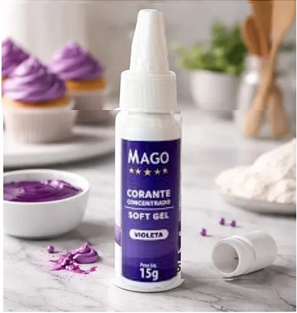 Corante Soft Gel 15G Violeta - Mago