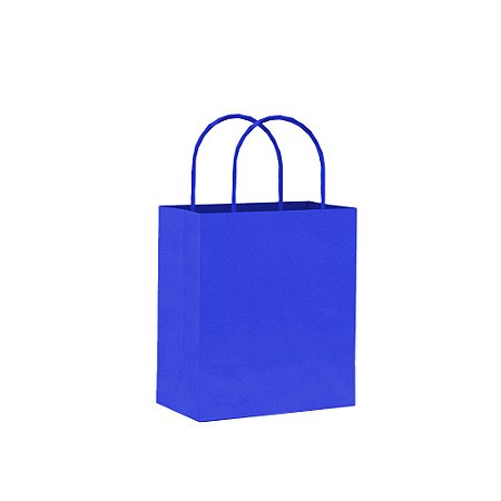 Sacola Lisa 17,5X8,5X21,5Cm Azul Bic C/10 - Lc