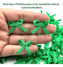 Mini Laco Fino Verde Bandeira C/100 - Lacos Marcela