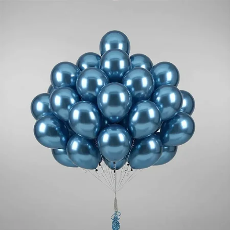 BALAO AZUL ALUMINIO - HAPPY DAY