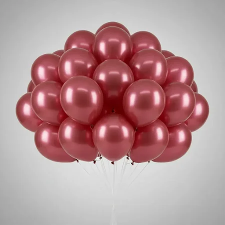 BALAO VERMELHO ALUMINIO - HAPPY DAY