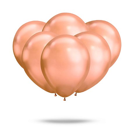 BALAO ROSE GOLD ALUMINIO - HAPPY DAY